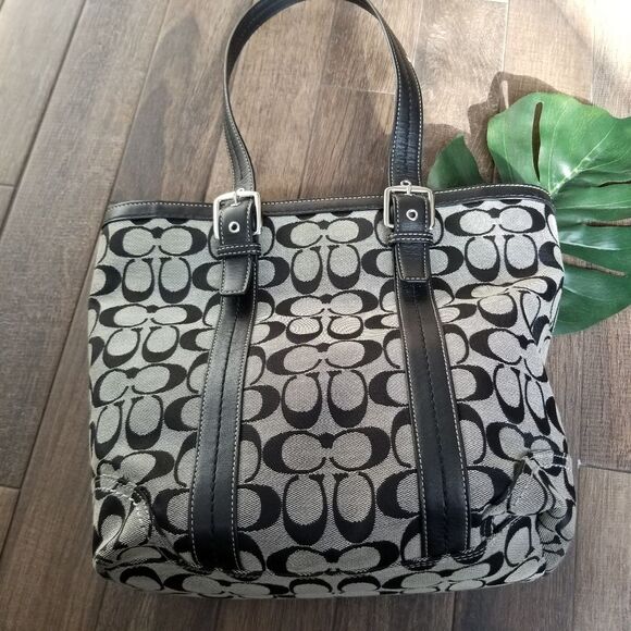 Coach Hamptons signature tote shoulder bag VINTAGE - Picture 3 of 10